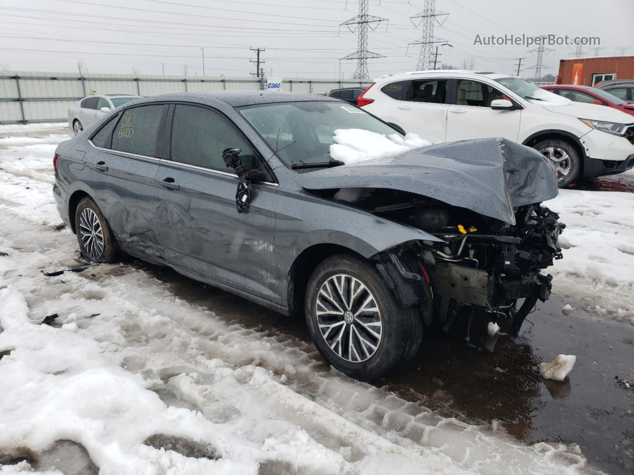 2019 Volkswagen Jetta S Gray vin: 3VWC57BU4KM123725