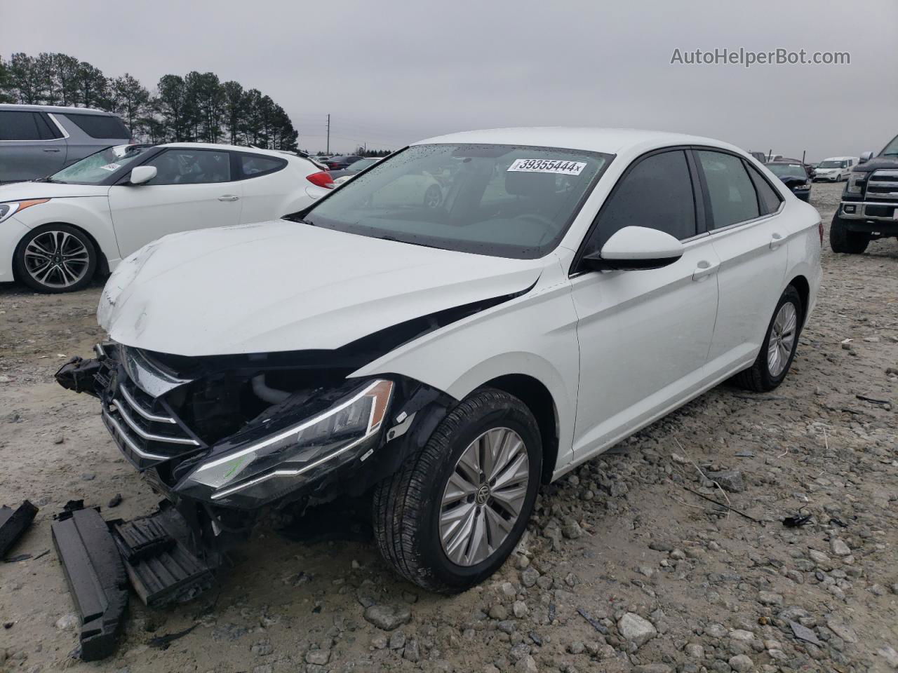 2019 Volkswagen Jetta S White vin: 3VWC57BU4KM152190