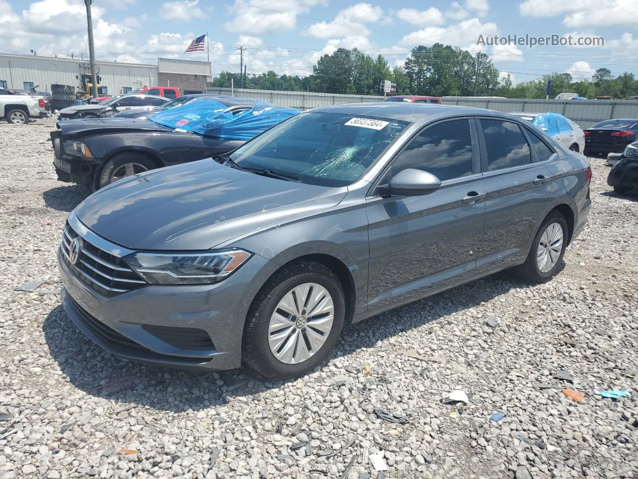 2019 Volkswagen Jetta S Charcoal vin: 3VWC57BU4KM156479