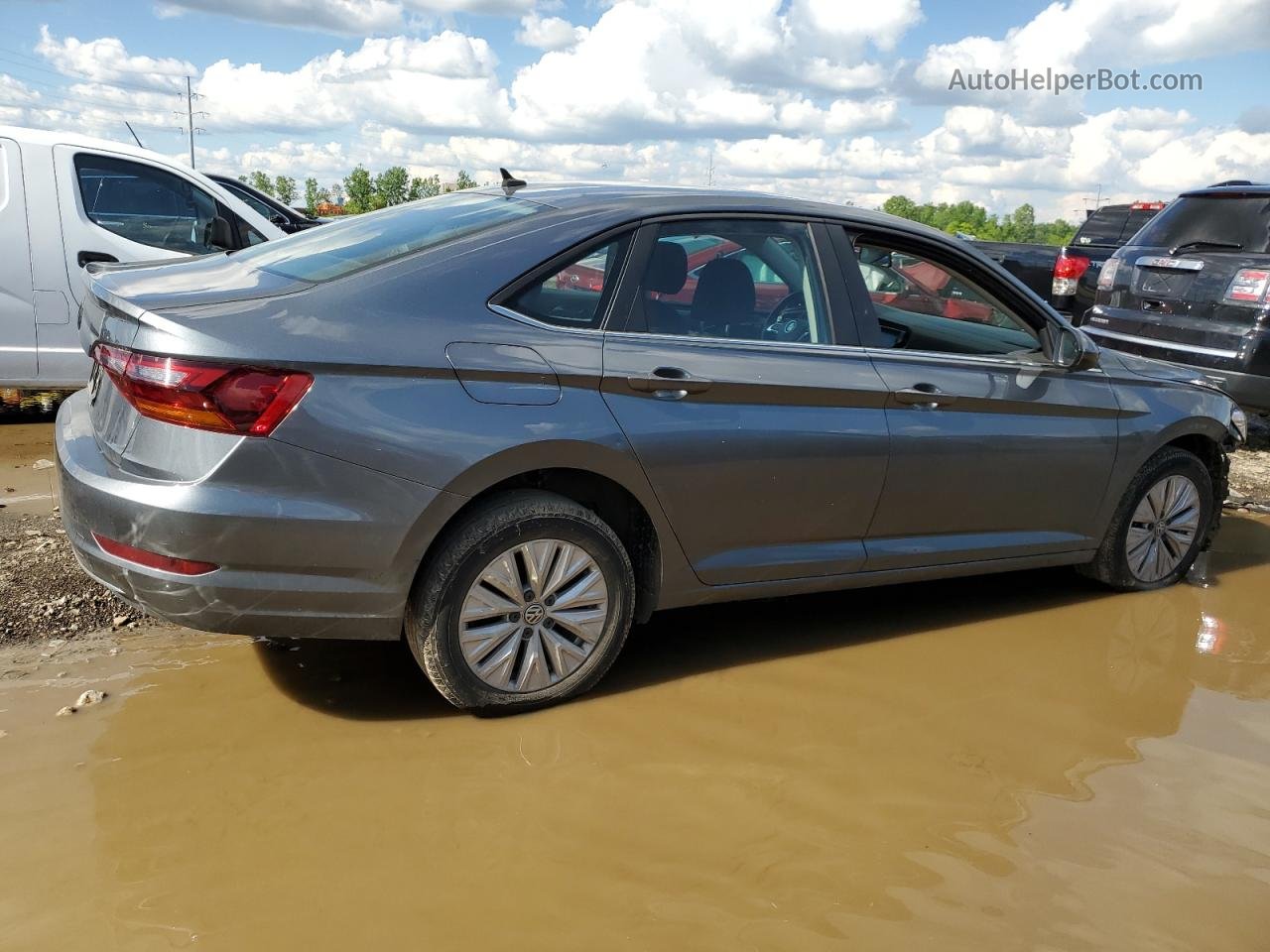 2019 Volkswagen Jetta S Gray vin: 3VWC57BU4KM172102