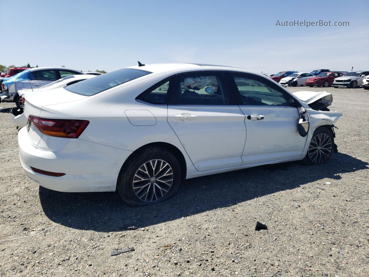 2019 Volkswagen Jetta S White vin: 3VWC57BU4KM172908