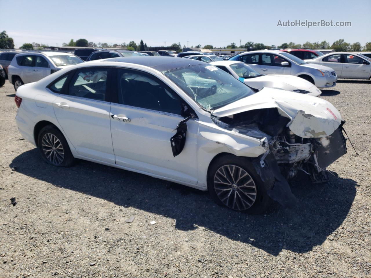 2019 Volkswagen Jetta S White vin: 3VWC57BU4KM172908