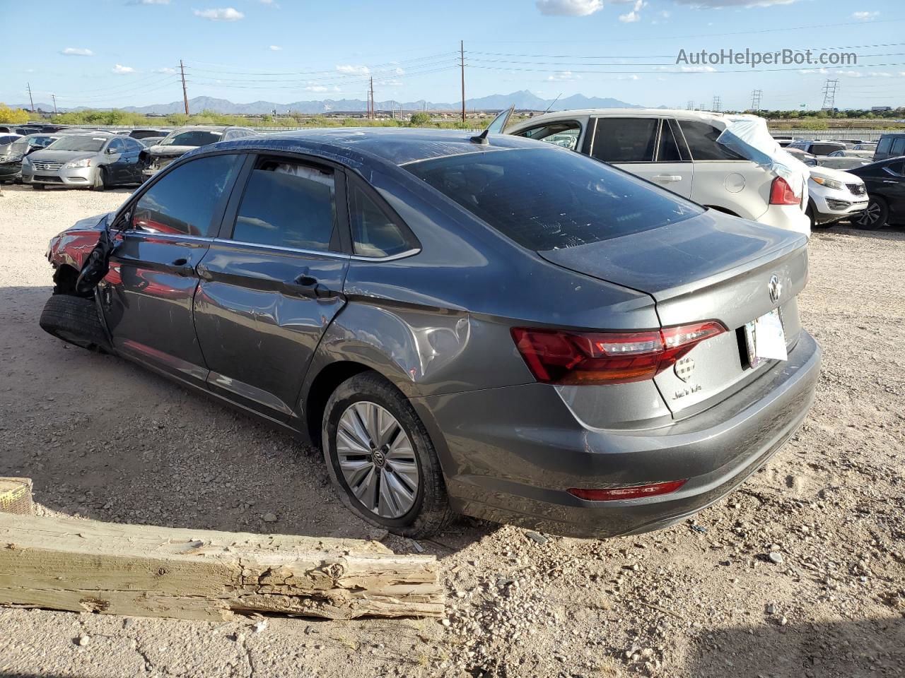 2019 Volkswagen Jetta S Gray vin: 3VWC57BU4KM183004