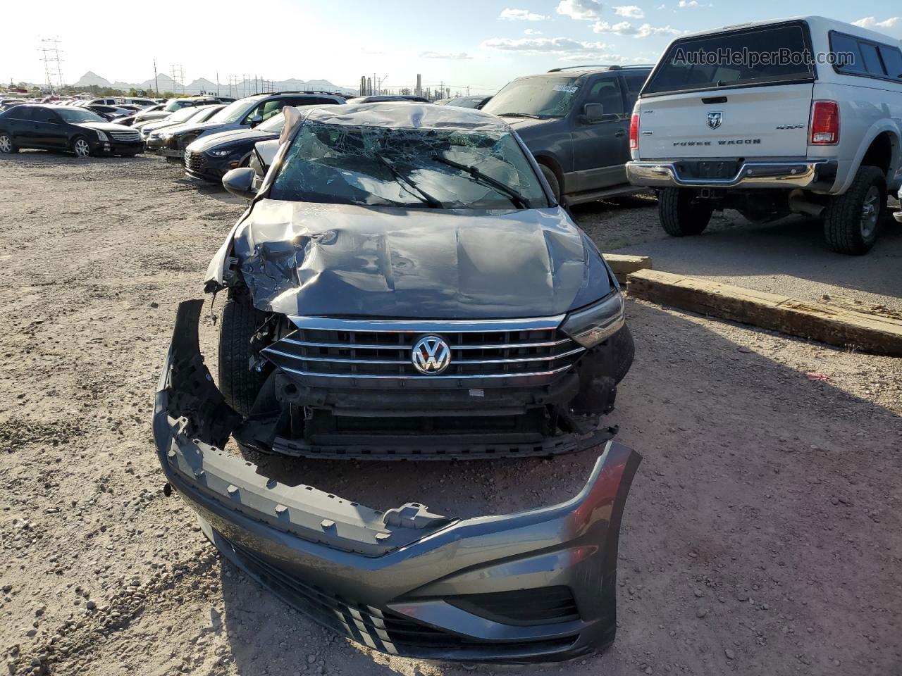 2019 Volkswagen Jetta S Gray vin: 3VWC57BU4KM183004