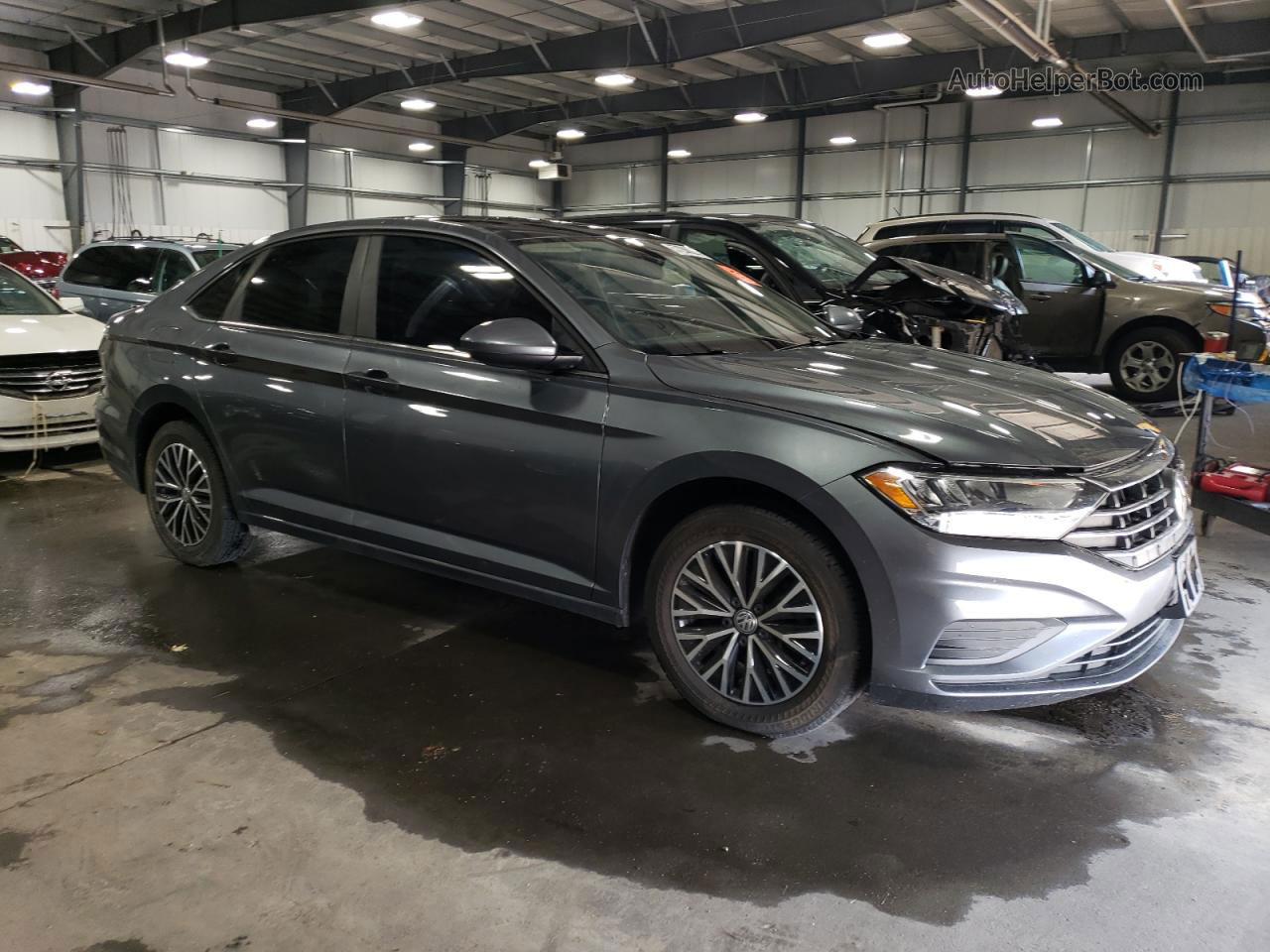 2019 Volkswagen Jetta S Gray vin: 3VWC57BU4KM188509