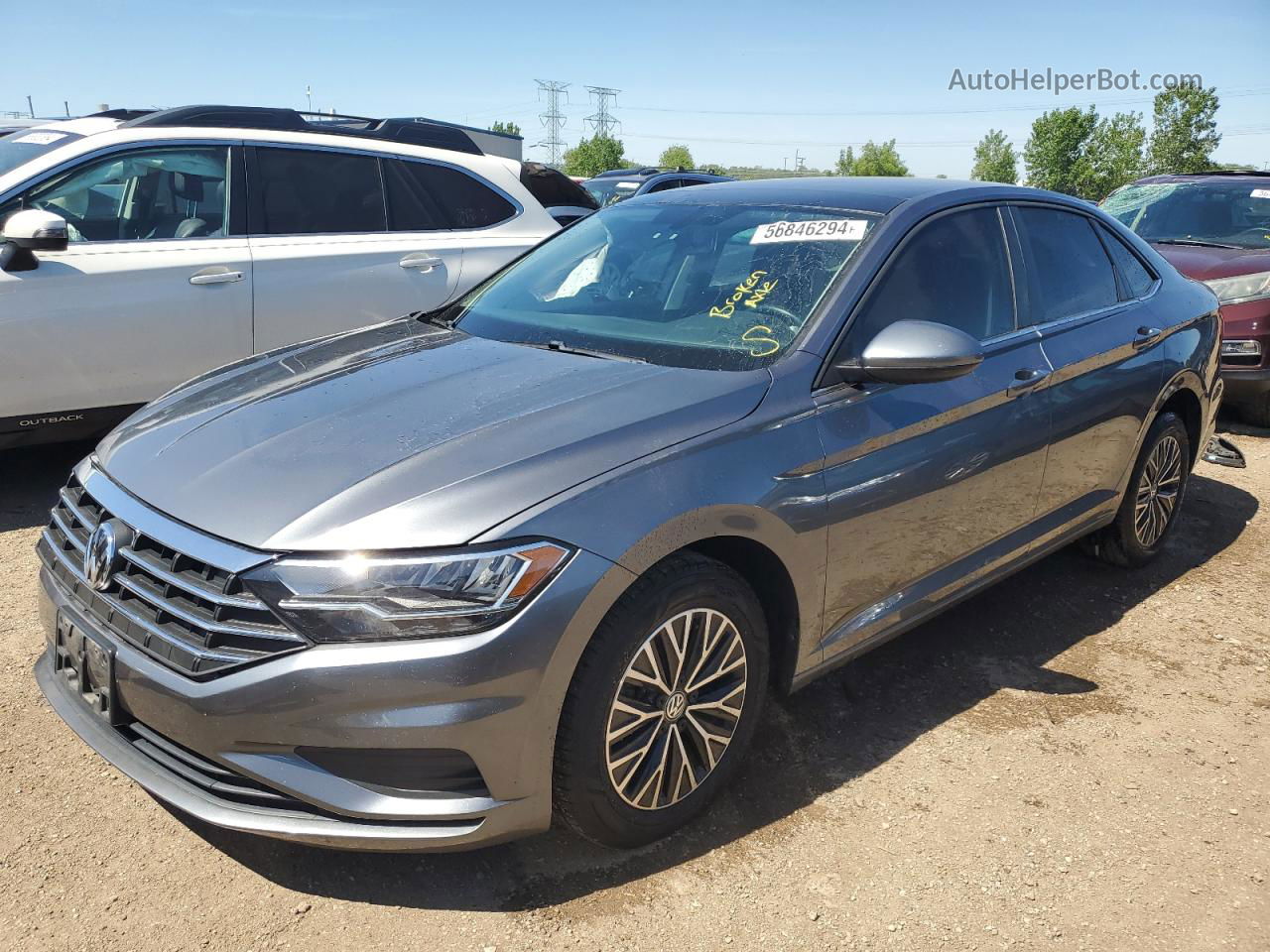 2019 Volkswagen Jetta S Gray vin: 3VWC57BU4KM209603