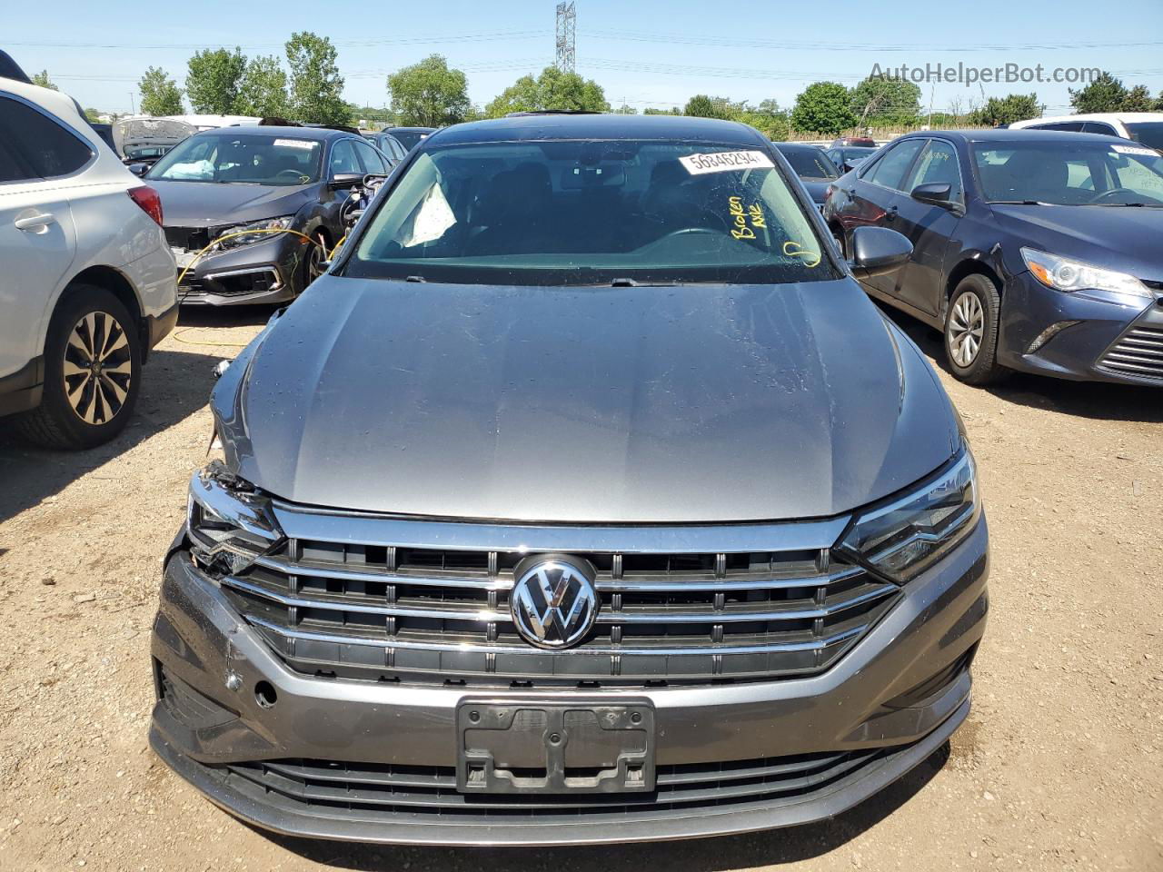 2019 Volkswagen Jetta S Gray vin: 3VWC57BU4KM209603