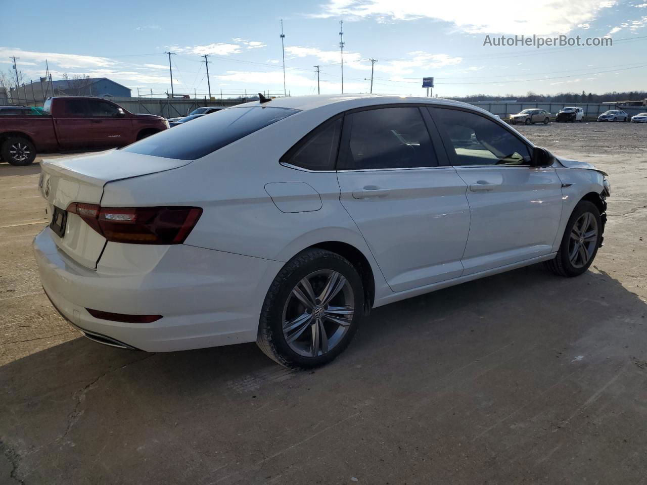 2019 Volkswagen Jetta S White vin: 3VWC57BU4KM269929