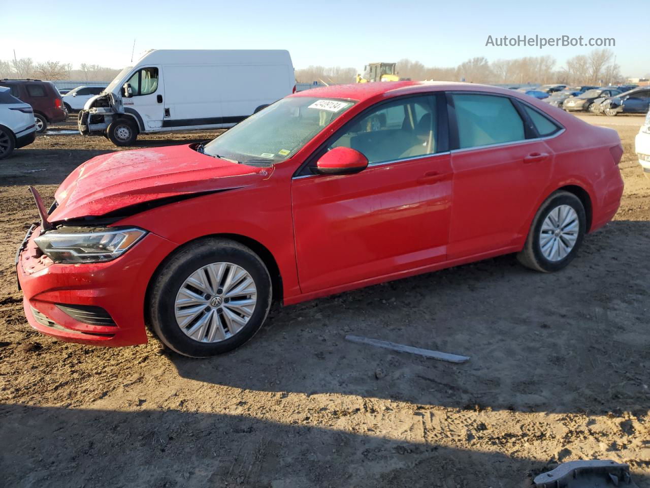 2019 Volkswagen Jetta S Red vin: 3VWC57BU5KM027974