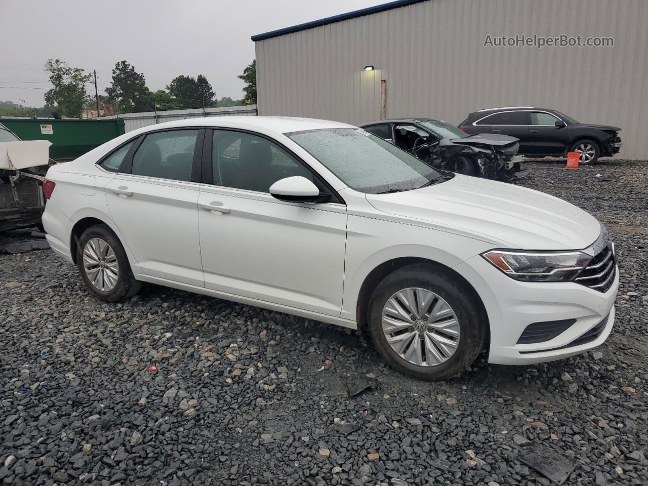 2019 Volkswagen Jetta S White vin: 3VWC57BU5KM056200