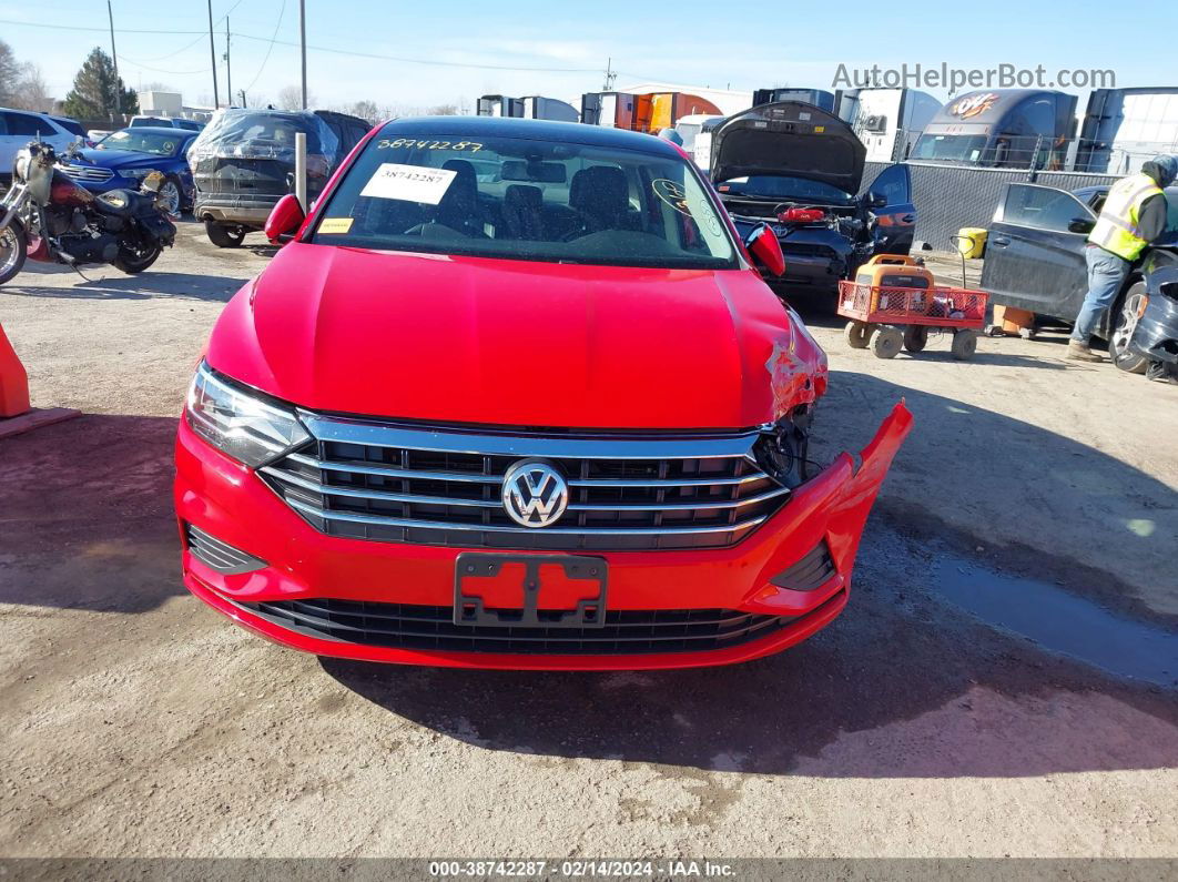 2019 Volkswagen Jetta 1.4t R-line/1.4t S/1.4t Se Red vin: 3VWC57BU5KM056424