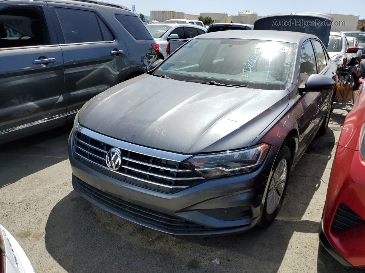 2019 Volkswagen Jetta S Gray vin: 3VWC57BU5KM057640