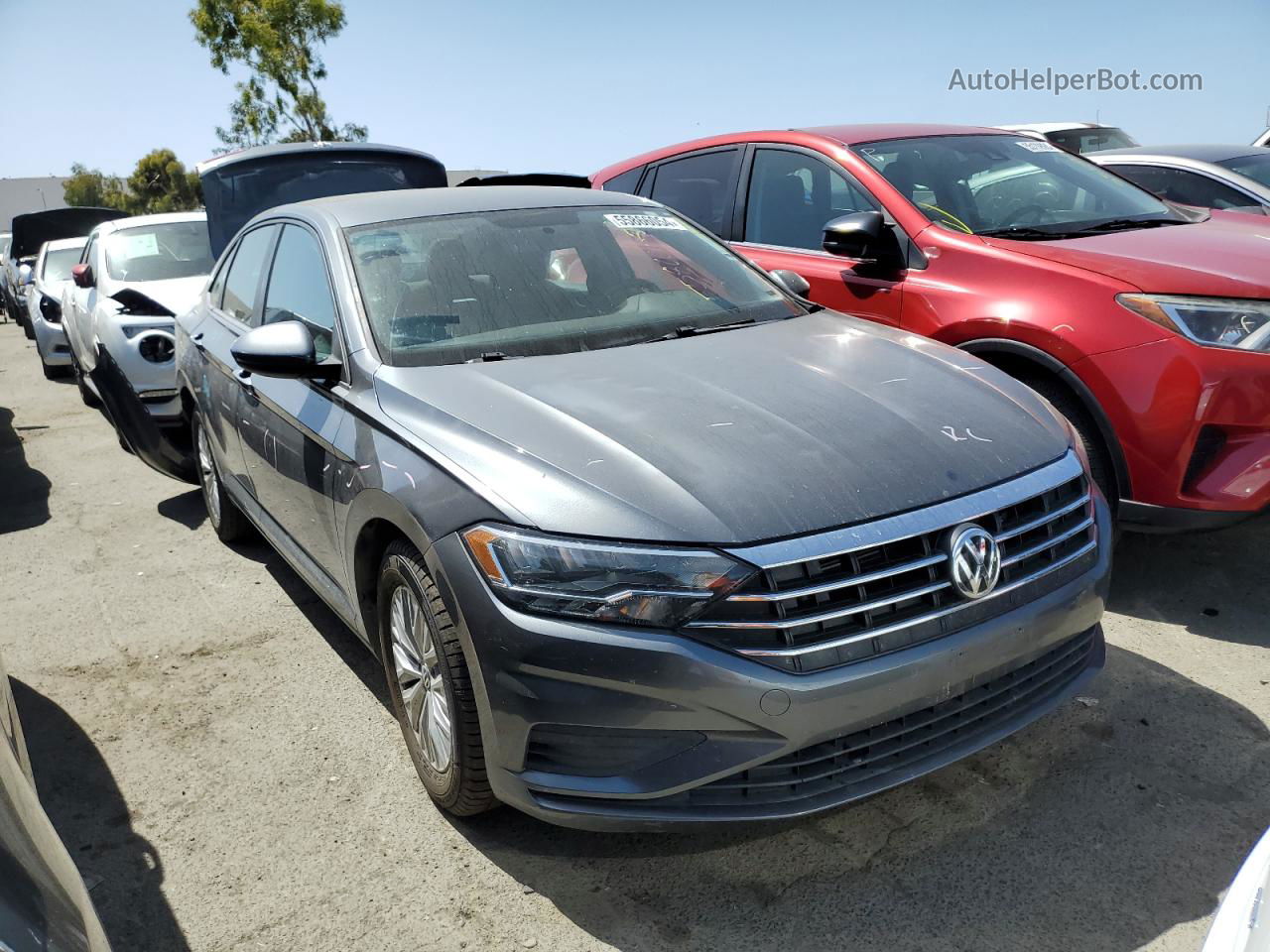 2019 Volkswagen Jetta S Gray vin: 3VWC57BU5KM057640