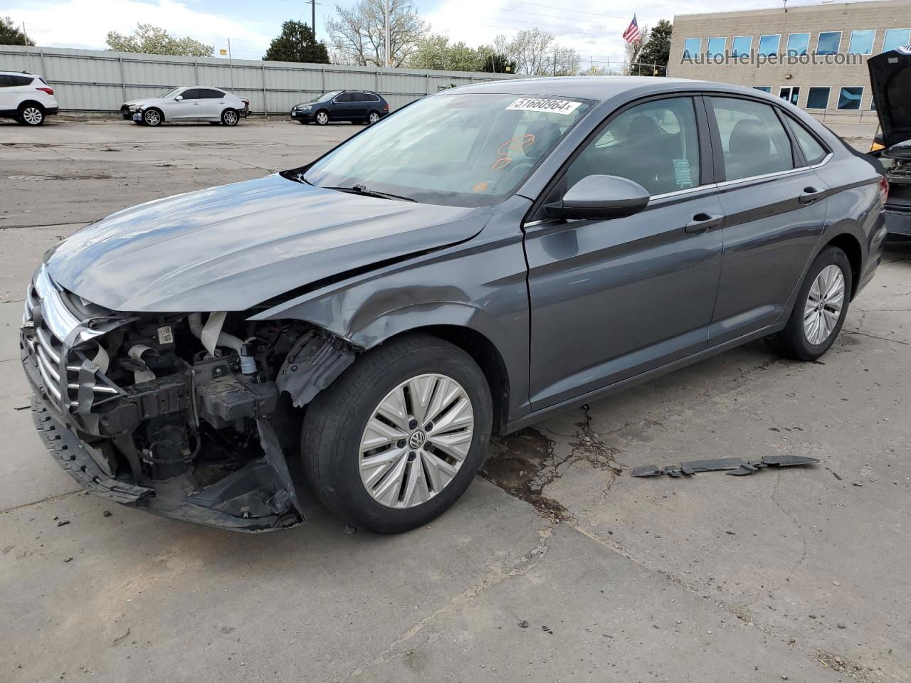 2019 Volkswagen Jetta S Серый vin: 3VWC57BU5KM058500