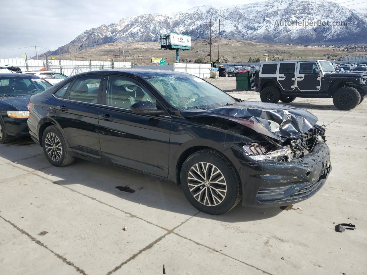 2019 Volkswagen Jetta S Black vin: 3VWC57BU5KM096535