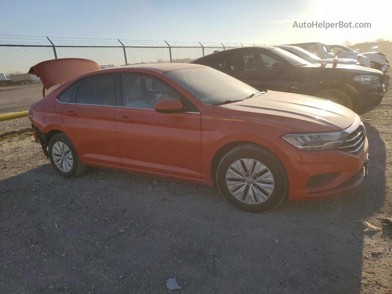 2019 Volkswagen Jetta S Orange vin: 3VWC57BU5KM114483