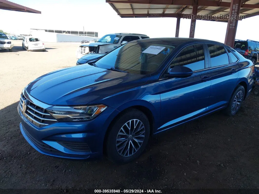 2019 Volkswagen Jetta 1.4t R-line/1.4t S/1.4t Se Light Blue vin: 3VWC57BU5KM163991