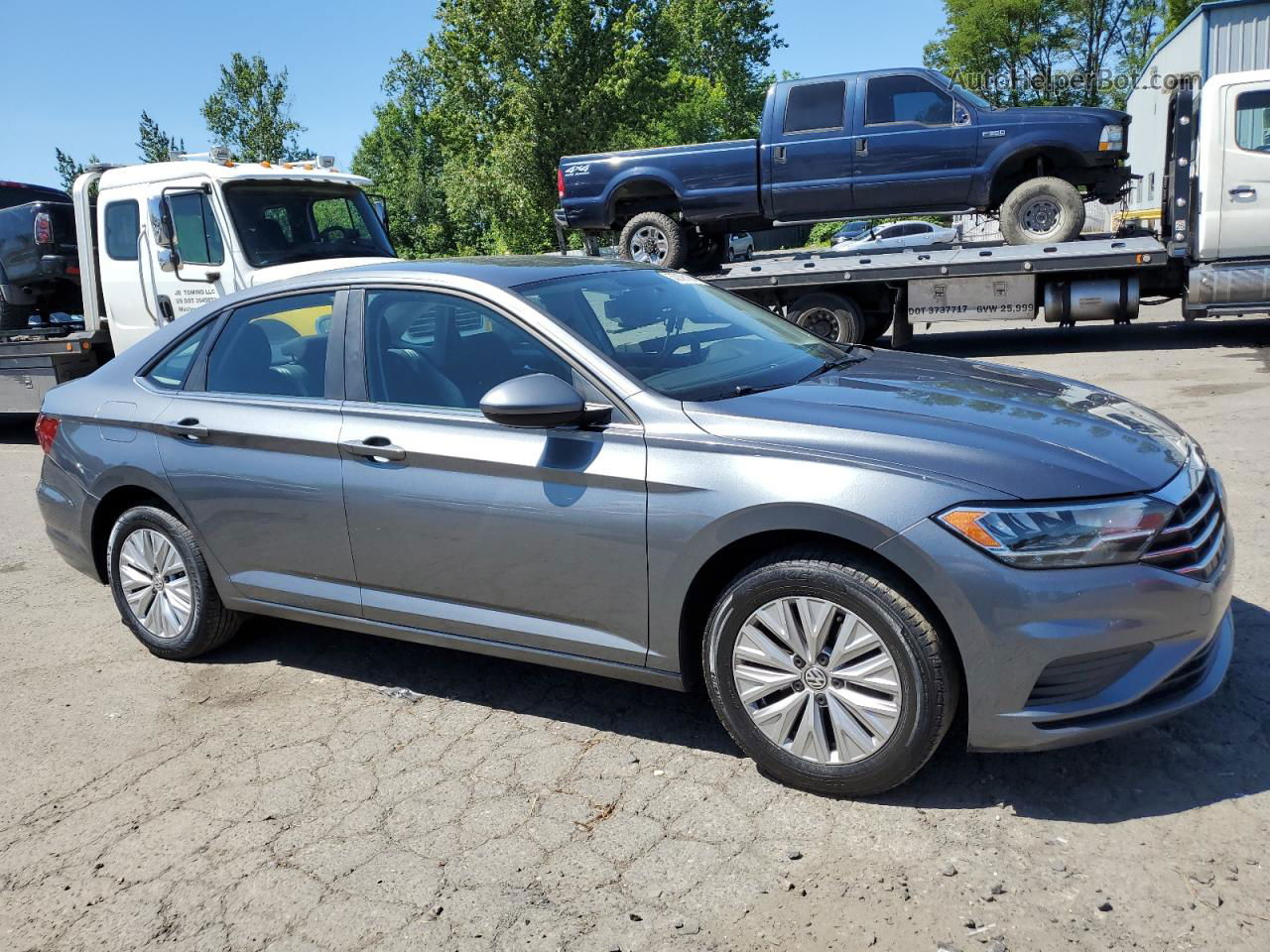 2019 Volkswagen Jetta S Gray vin: 3VWC57BU5KM187627