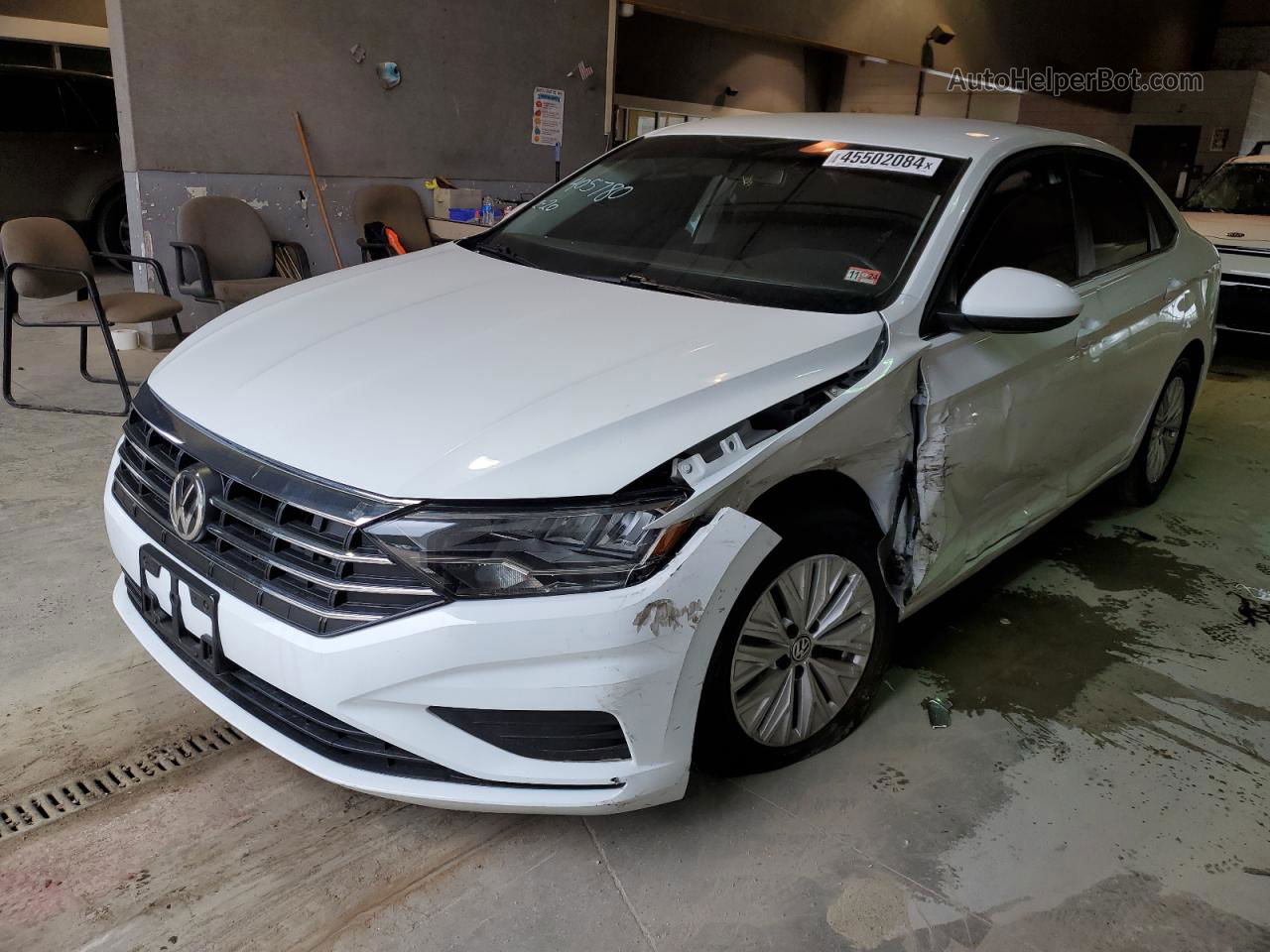 2019 Volkswagen Jetta S White vin: 3VWC57BU5KM202899