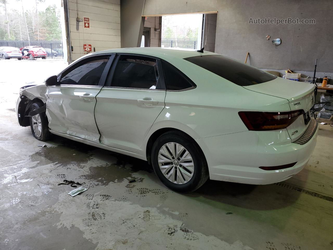 2019 Volkswagen Jetta S White vin: 3VWC57BU5KM202899