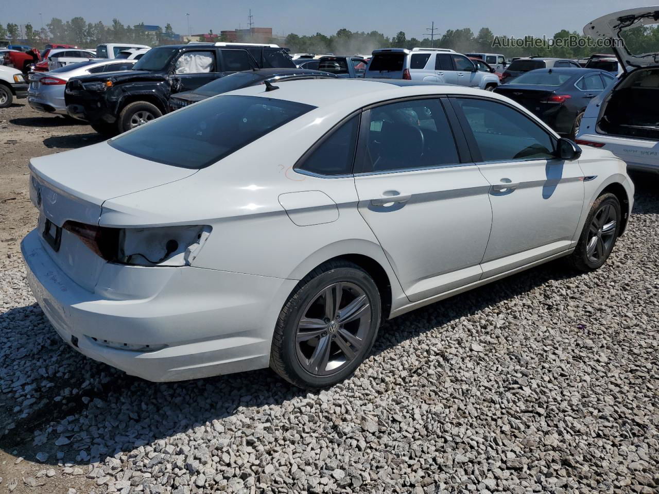 2019 Volkswagen Jetta S White vin: 3VWC57BU5KM227477