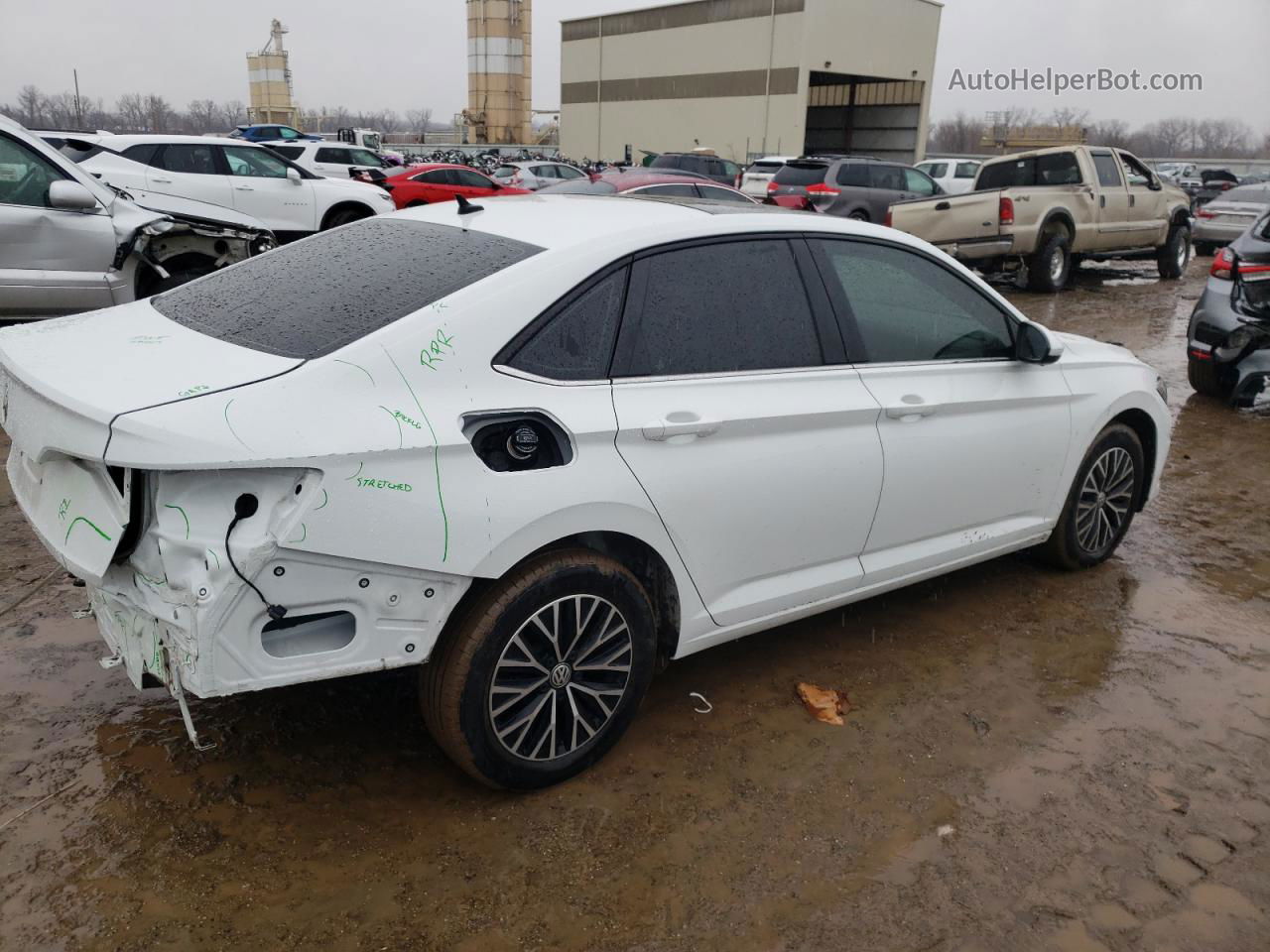 2019 Volkswagen Jetta S White vin: 3VWC57BU6KM005580