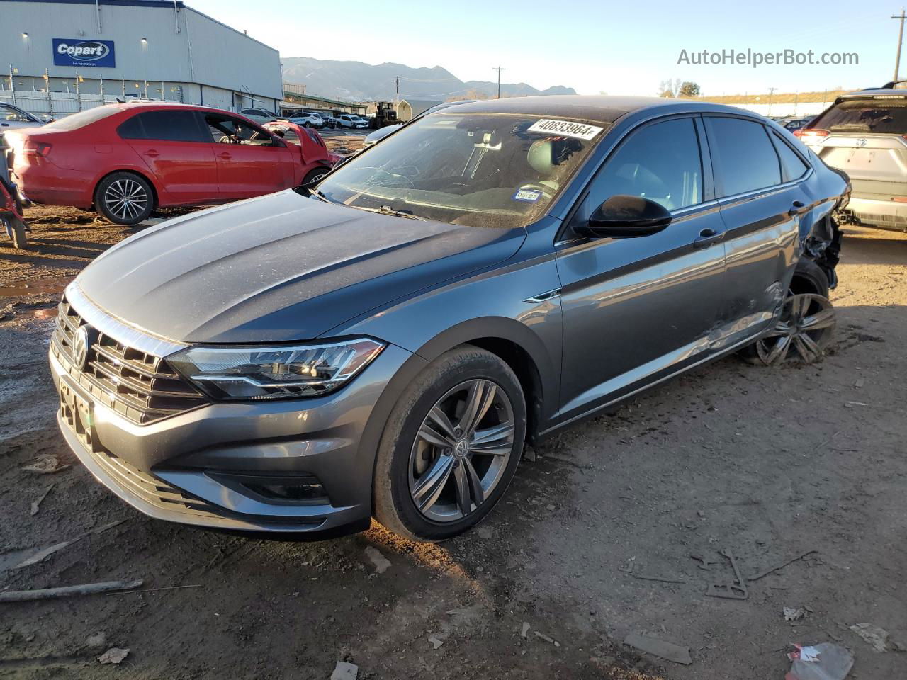 2019 Volkswagen Jetta S Gray vin: 3VWC57BU6KM021701