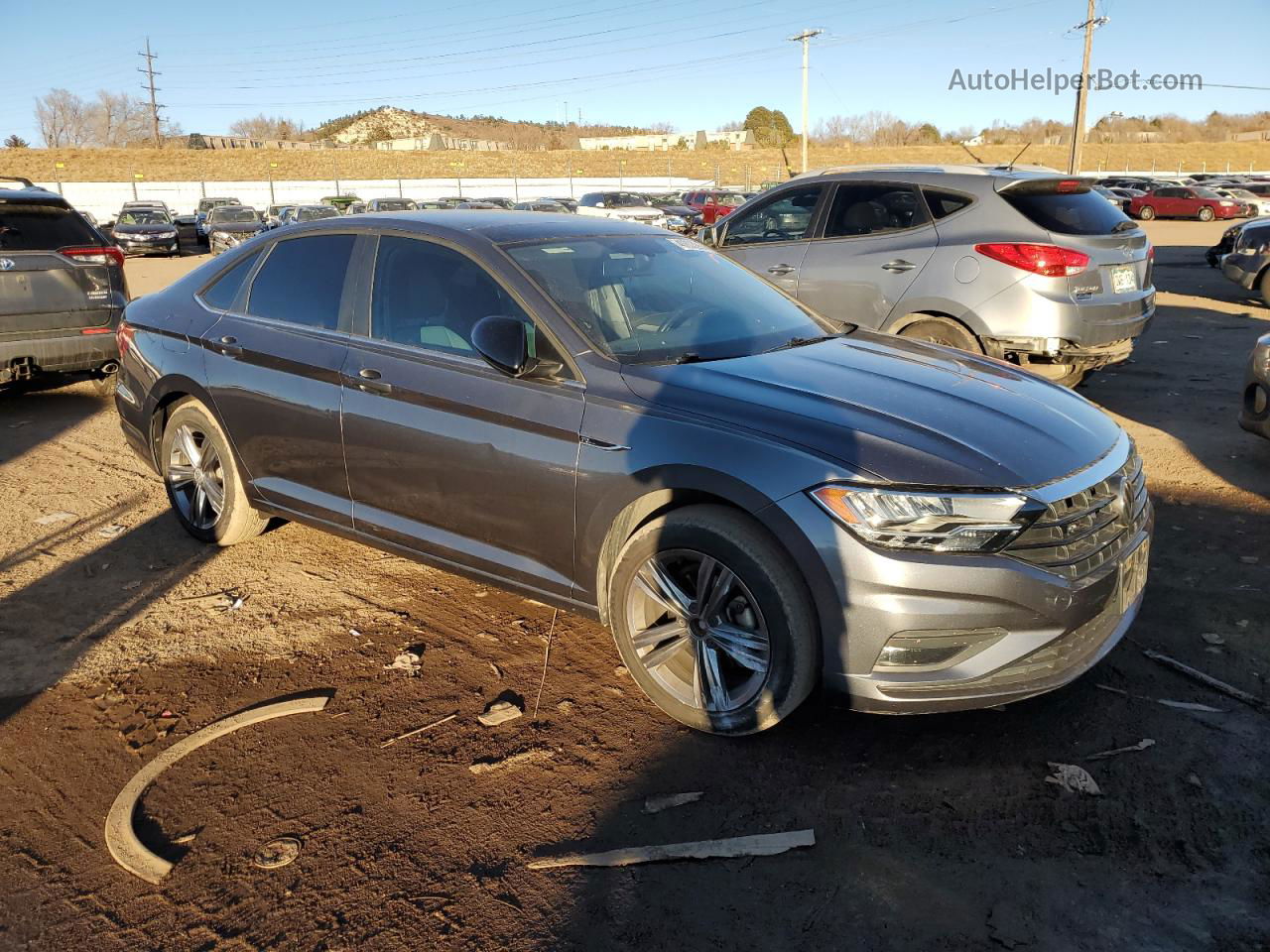 2019 Volkswagen Jetta S Gray vin: 3VWC57BU6KM021701