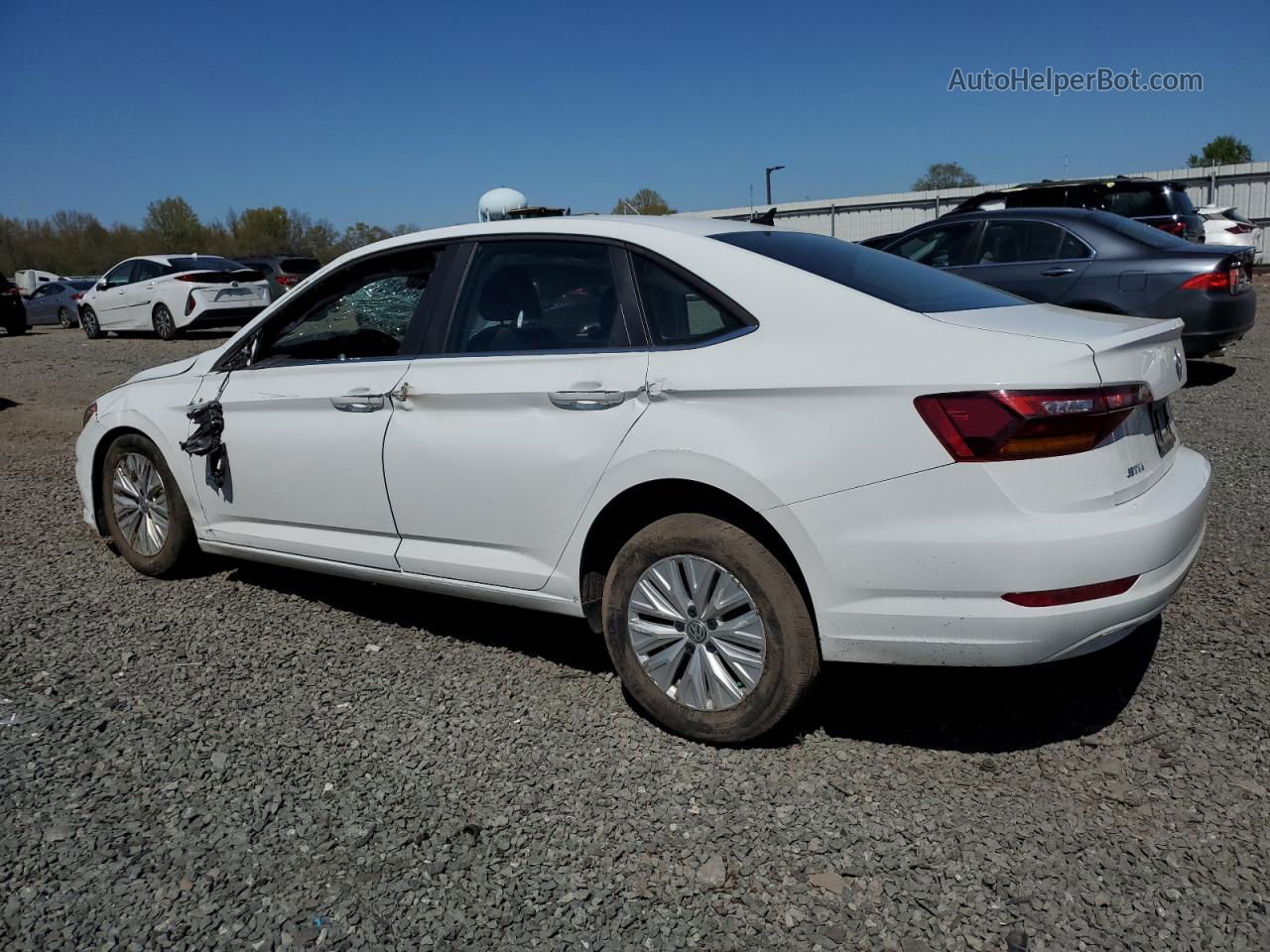 2019 Volkswagen Jetta S White vin: 3VWC57BU6KM065942