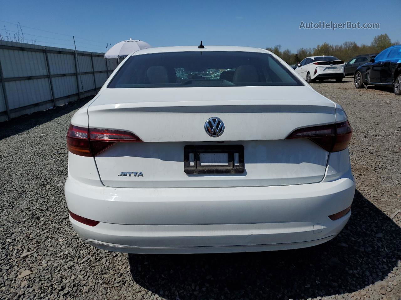 2019 Volkswagen Jetta S White vin: 3VWC57BU6KM065942