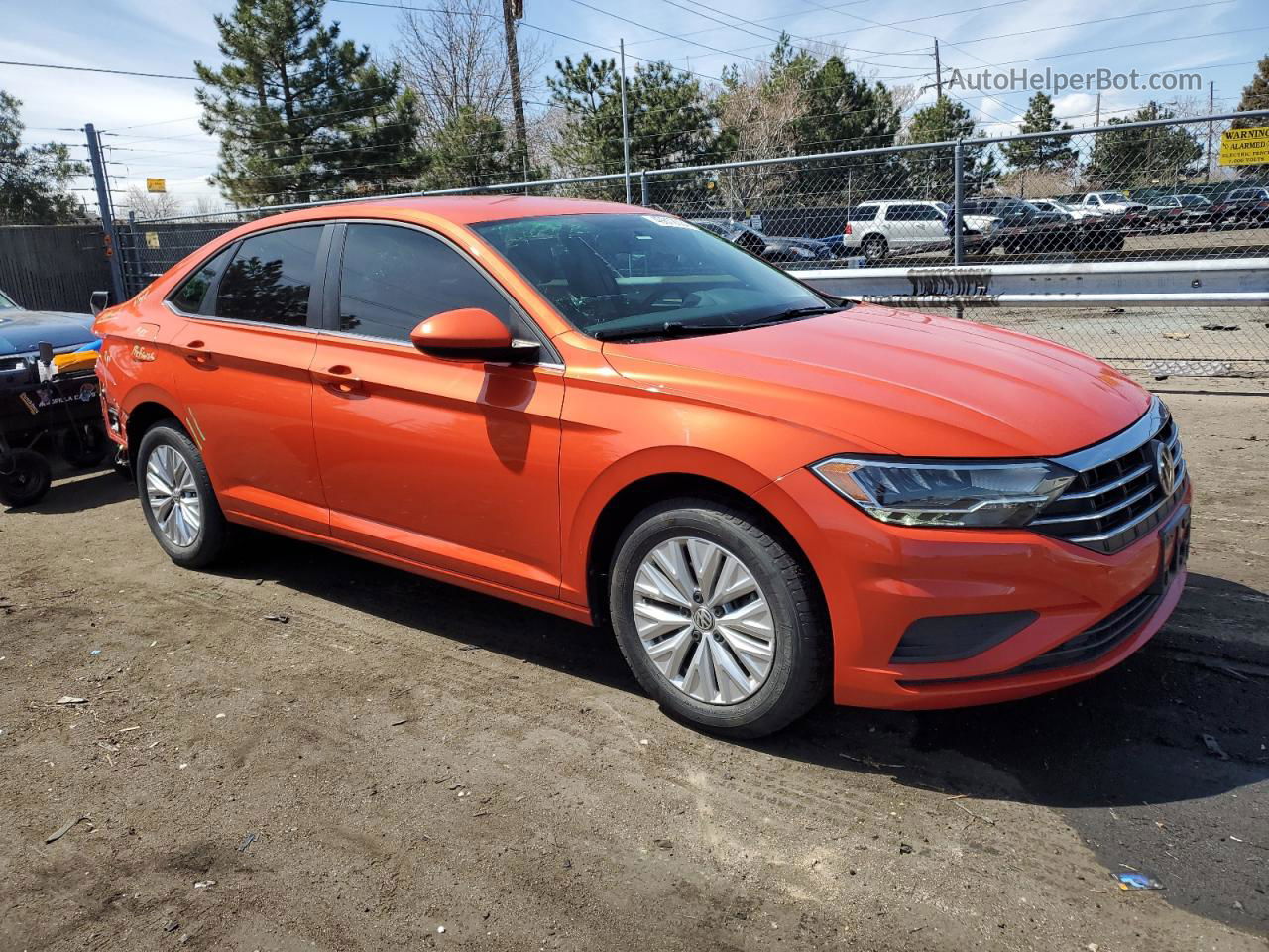 2019 Volkswagen Jetta S Оранжевый vin: 3VWC57BU6KM071997