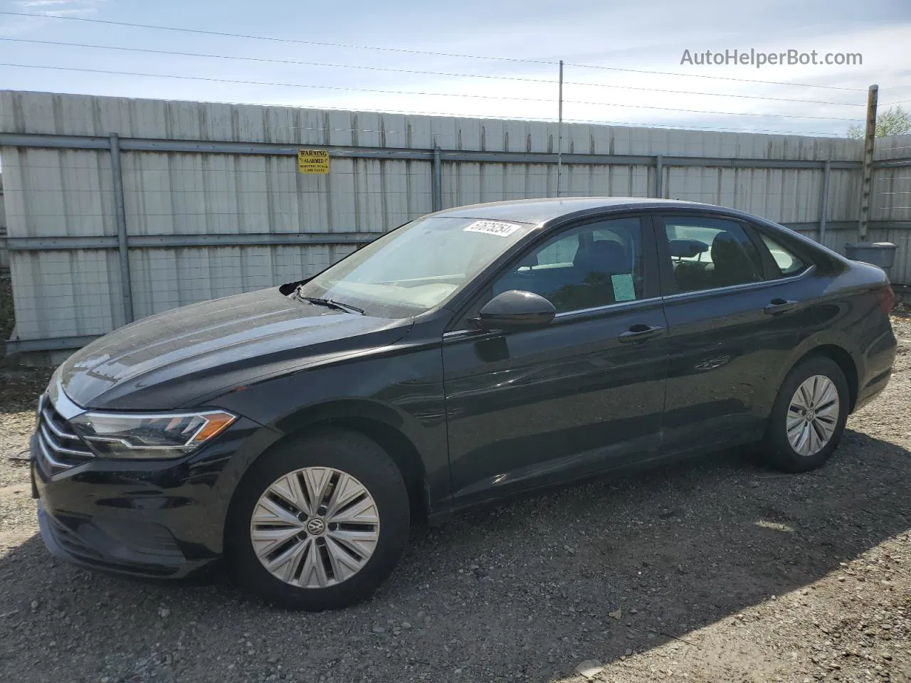 2019 Volkswagen Jetta S Black vin: 3VWC57BU6KM211661