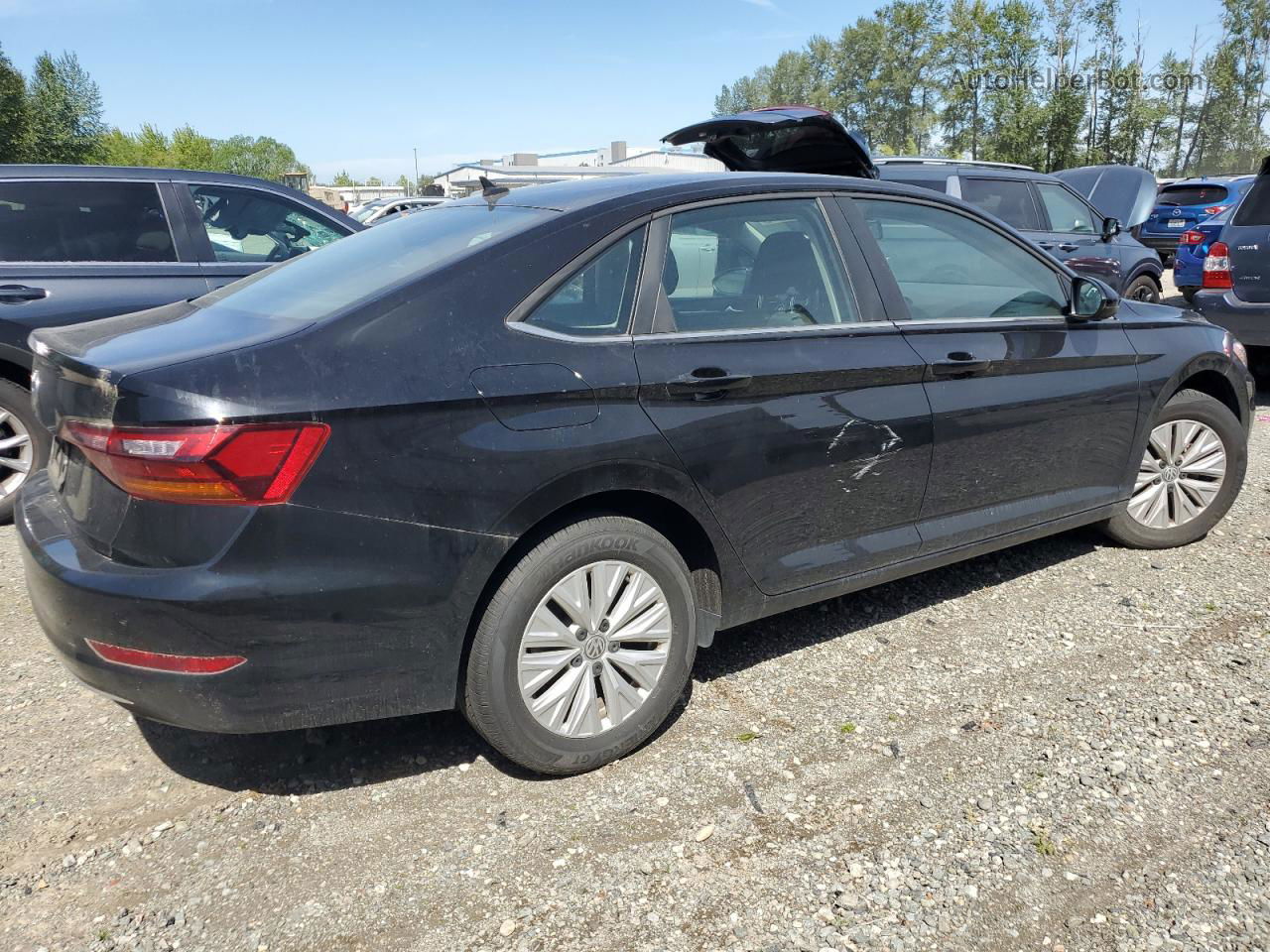 2019 Volkswagen Jetta S Black vin: 3VWC57BU6KM211661