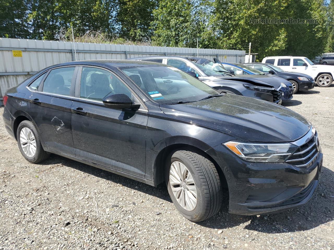 2019 Volkswagen Jetta S Black vin: 3VWC57BU6KM211661