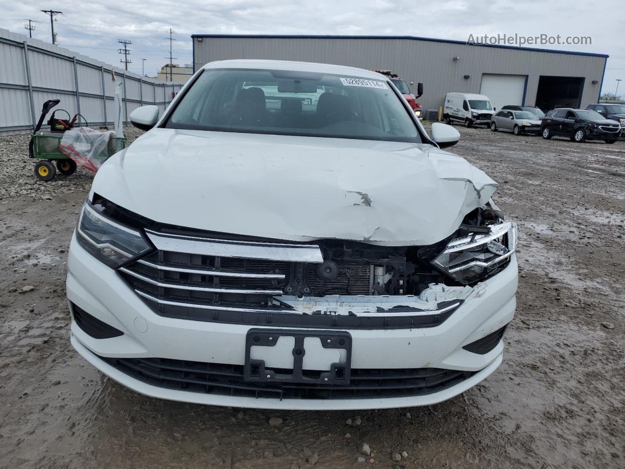 2019 Volkswagen Jetta S White vin: 3VWC57BU7KM005099