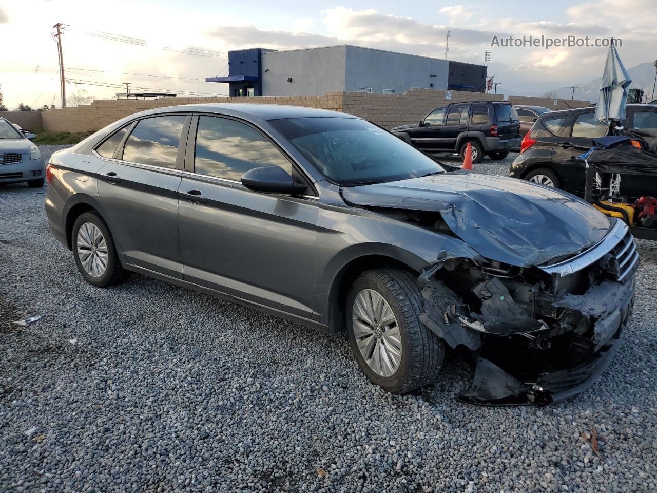 2019 Volkswagen Jetta S Gray vin: 3VWC57BU7KM023621