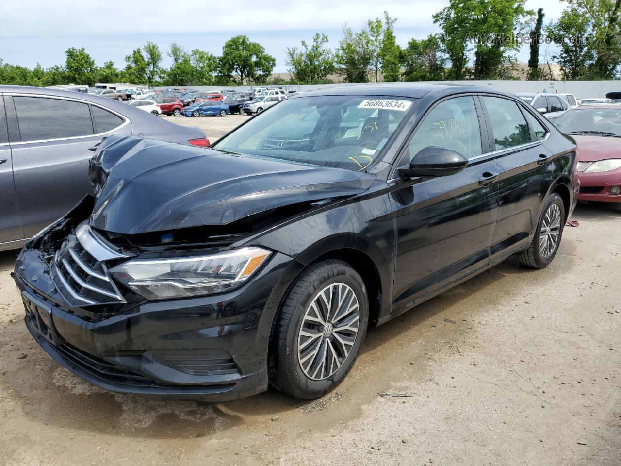 2019 Volkswagen Jetta S Black vin: 3VWC57BU7KM061107