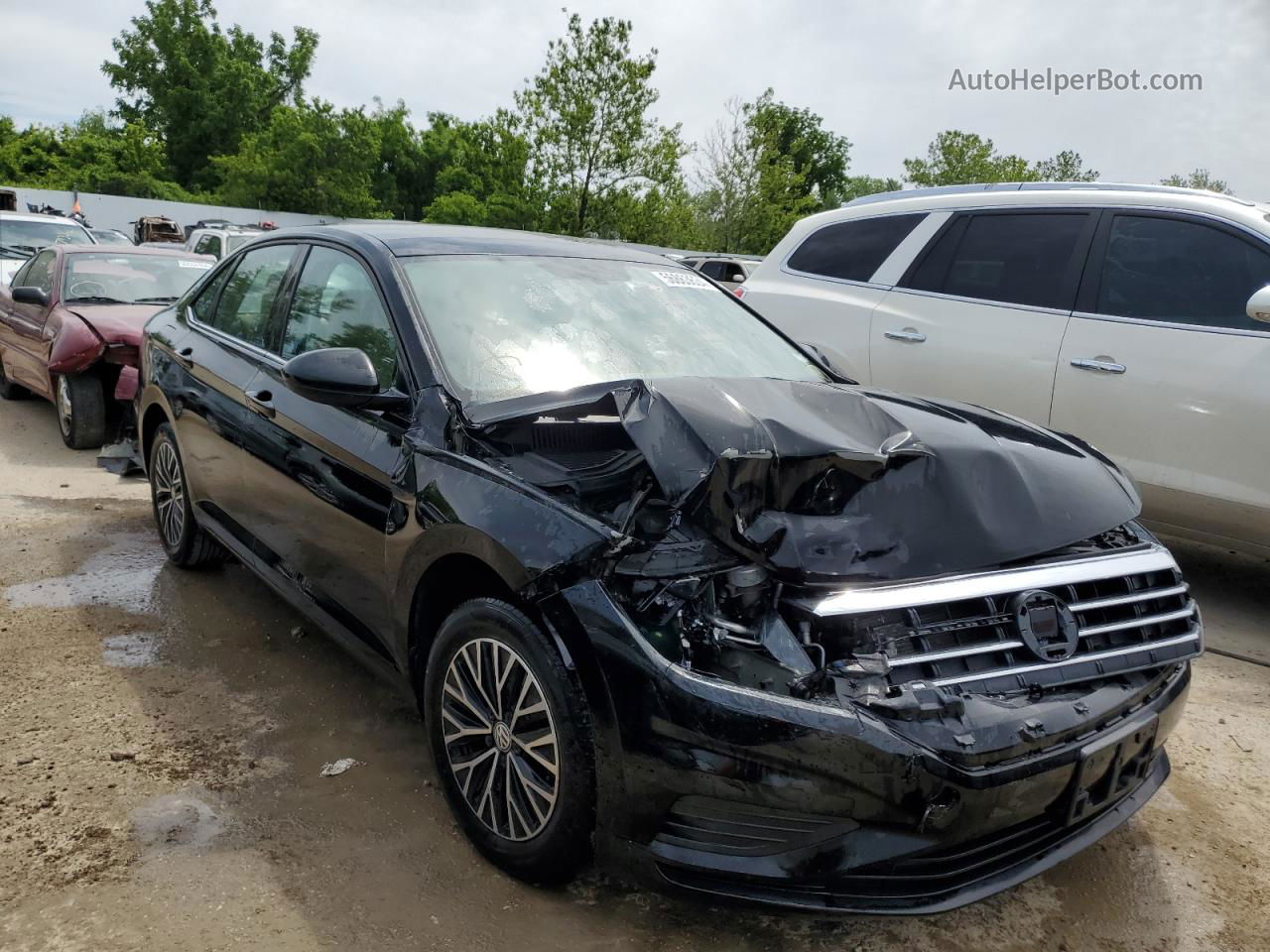 2019 Volkswagen Jetta S Black vin: 3VWC57BU7KM061107