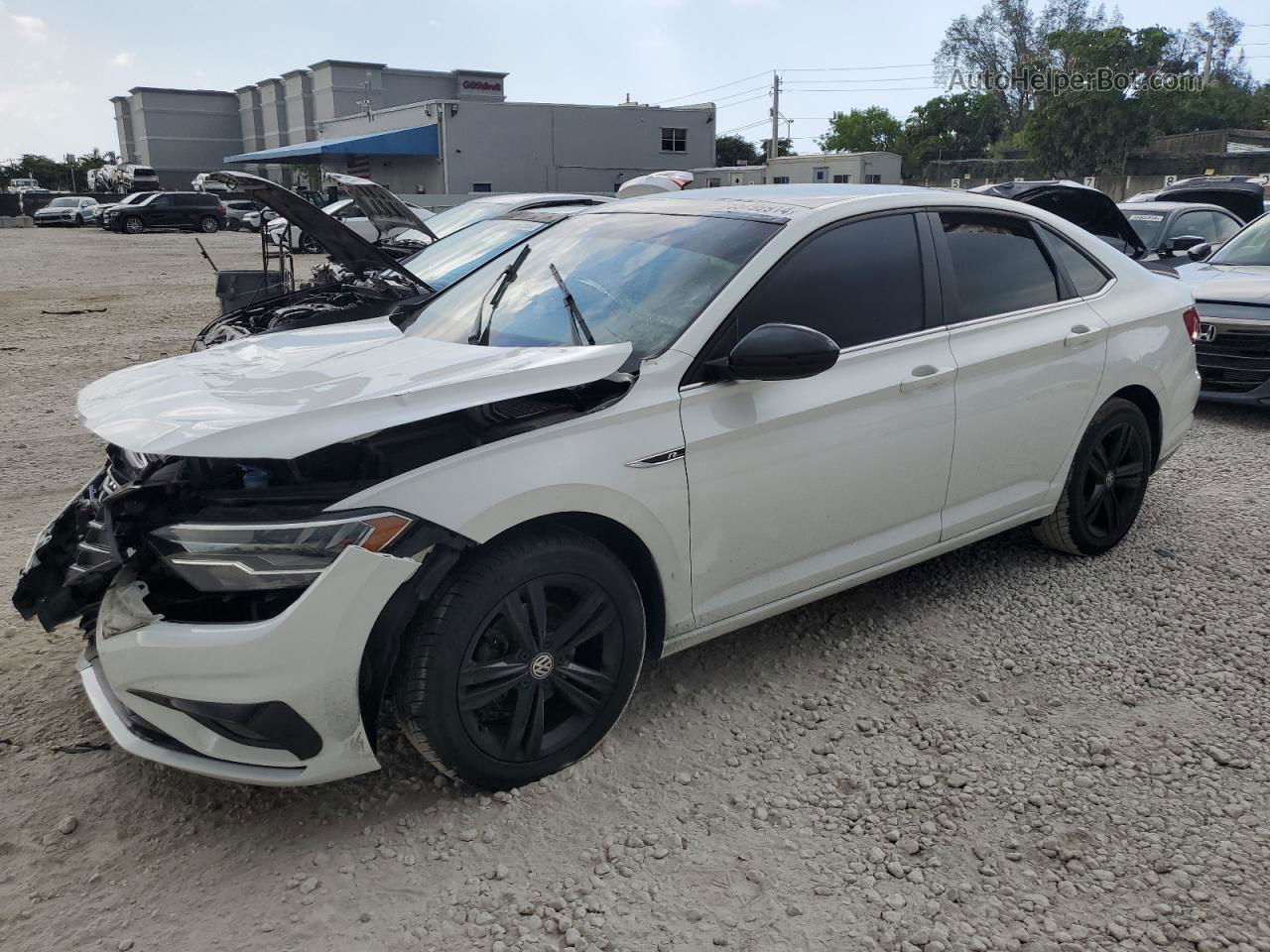 2019 Volkswagen Jetta S White vin: 3VWC57BU7KM081454