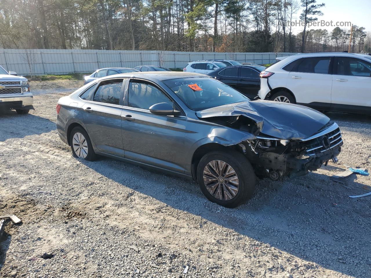 2019 Volkswagen Jetta S Gray vin: 3VWC57BU7KM095693