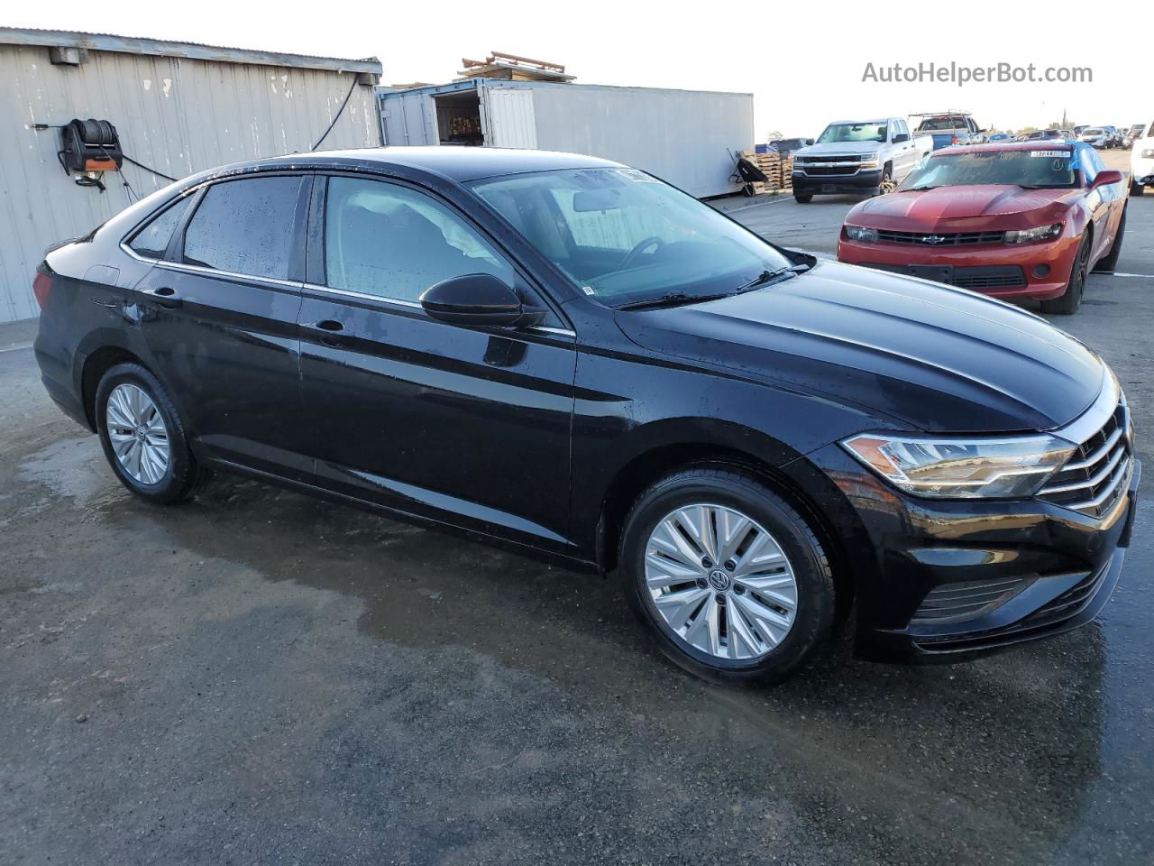 2019 Volkswagen Jetta S Black vin: 3VWC57BU7KM164401