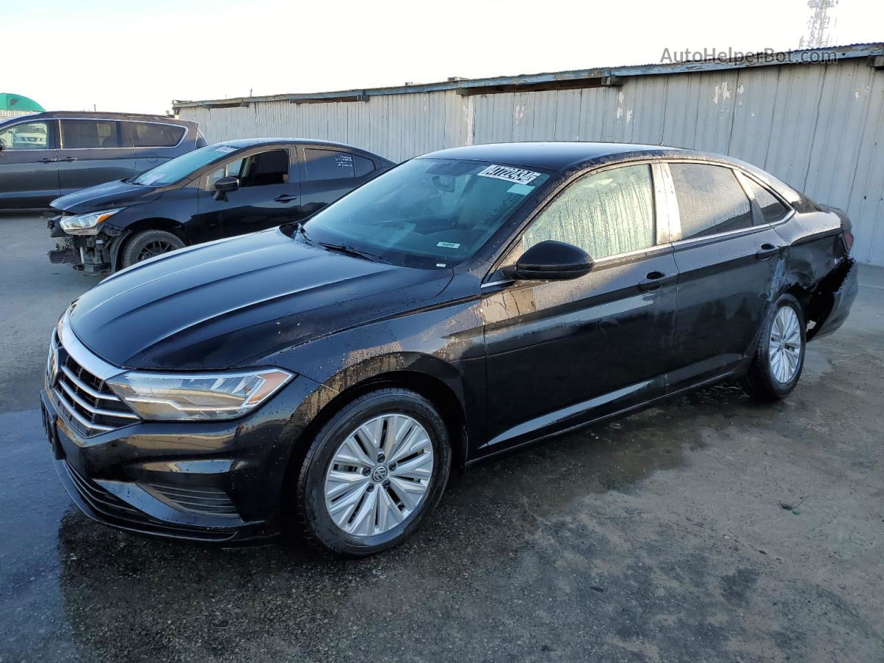 2019 Volkswagen Jetta S Black vin: 3VWC57BU7KM164401