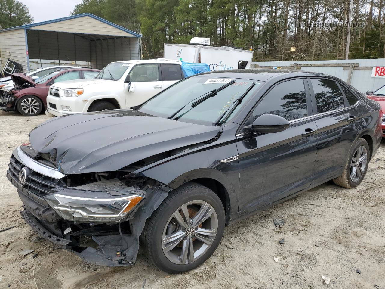 2019 Volkswagen Jetta S Черный vin: 3VWC57BU7KM236911