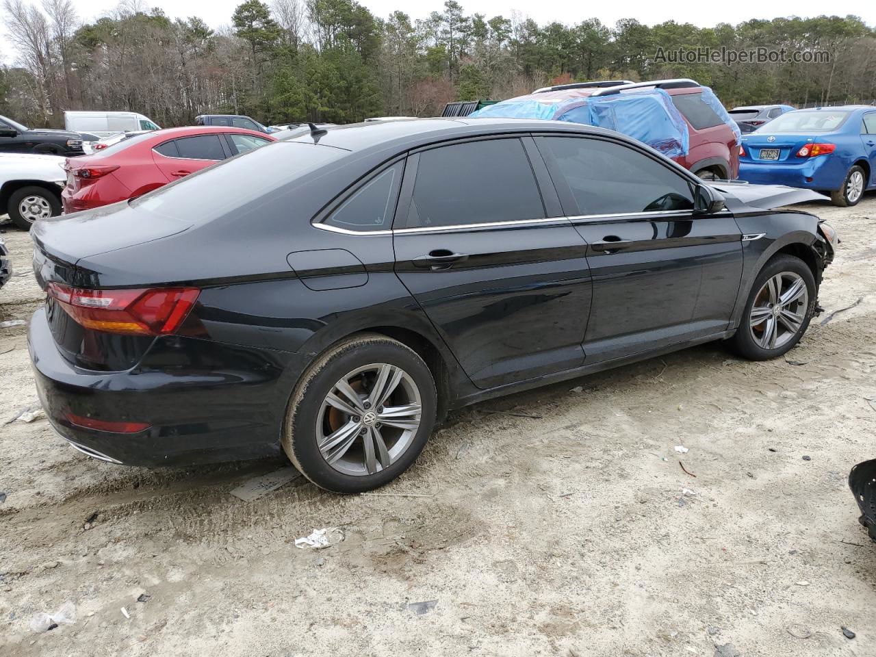 2019 Volkswagen Jetta S Черный vin: 3VWC57BU7KM236911