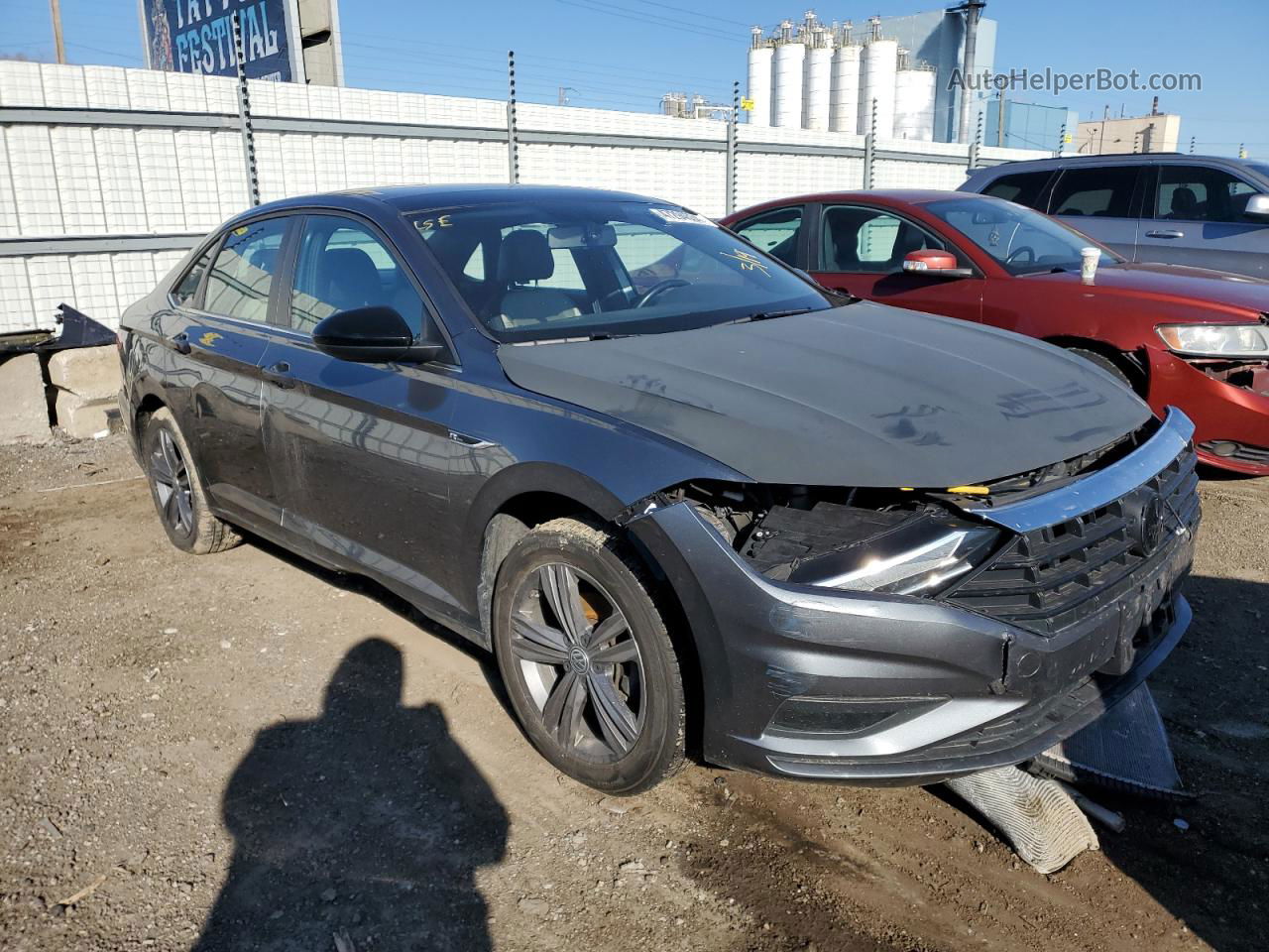 2019 Volkswagen Jetta S Gray vin: 3VWC57BU8KM043103