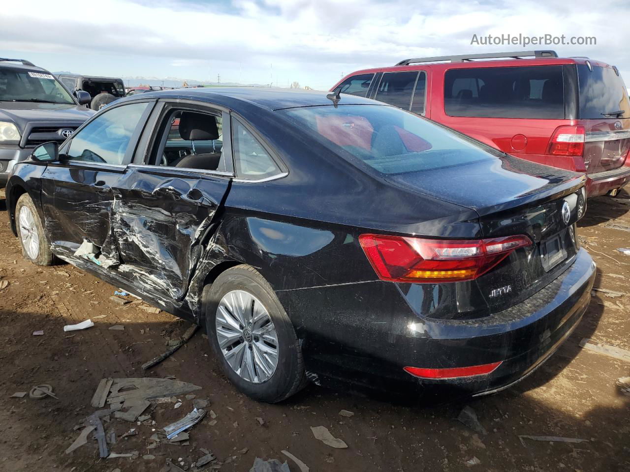 2019 Volkswagen Jetta S Black vin: 3VWC57BU8KM052920