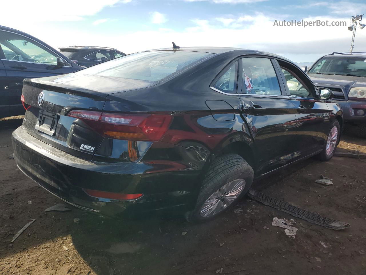 2019 Volkswagen Jetta S Black vin: 3VWC57BU8KM052920