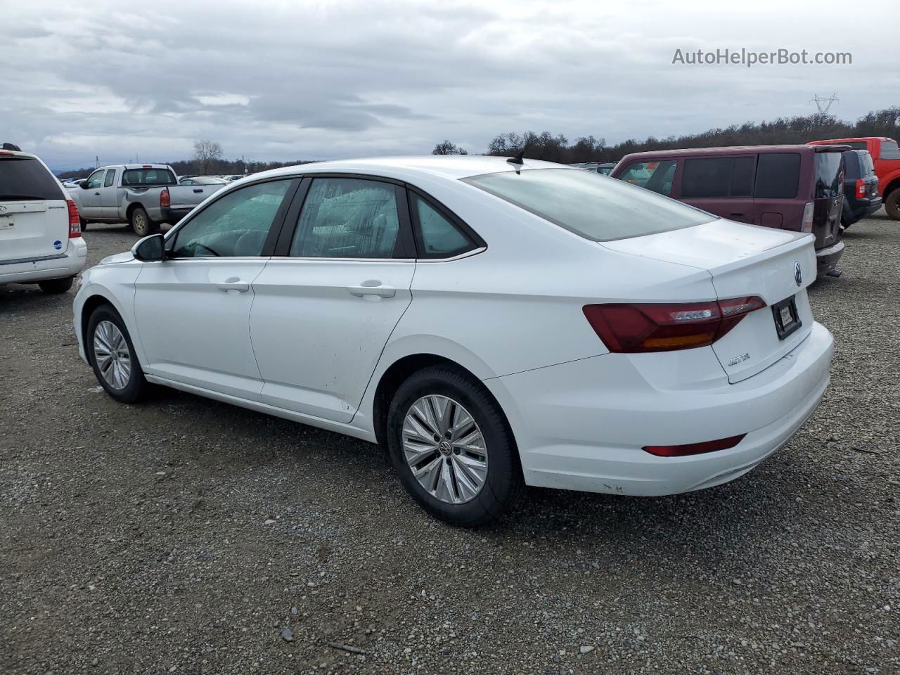 2019 Volkswagen Jetta S White vin: 3VWC57BU8KM057826