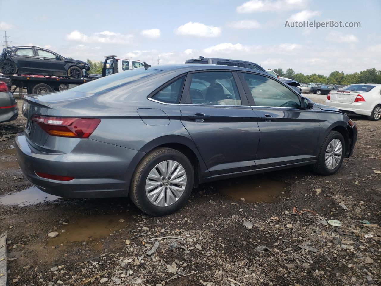 2019 Volkswagen Jetta S Gray vin: 3VWC57BU8KM061651