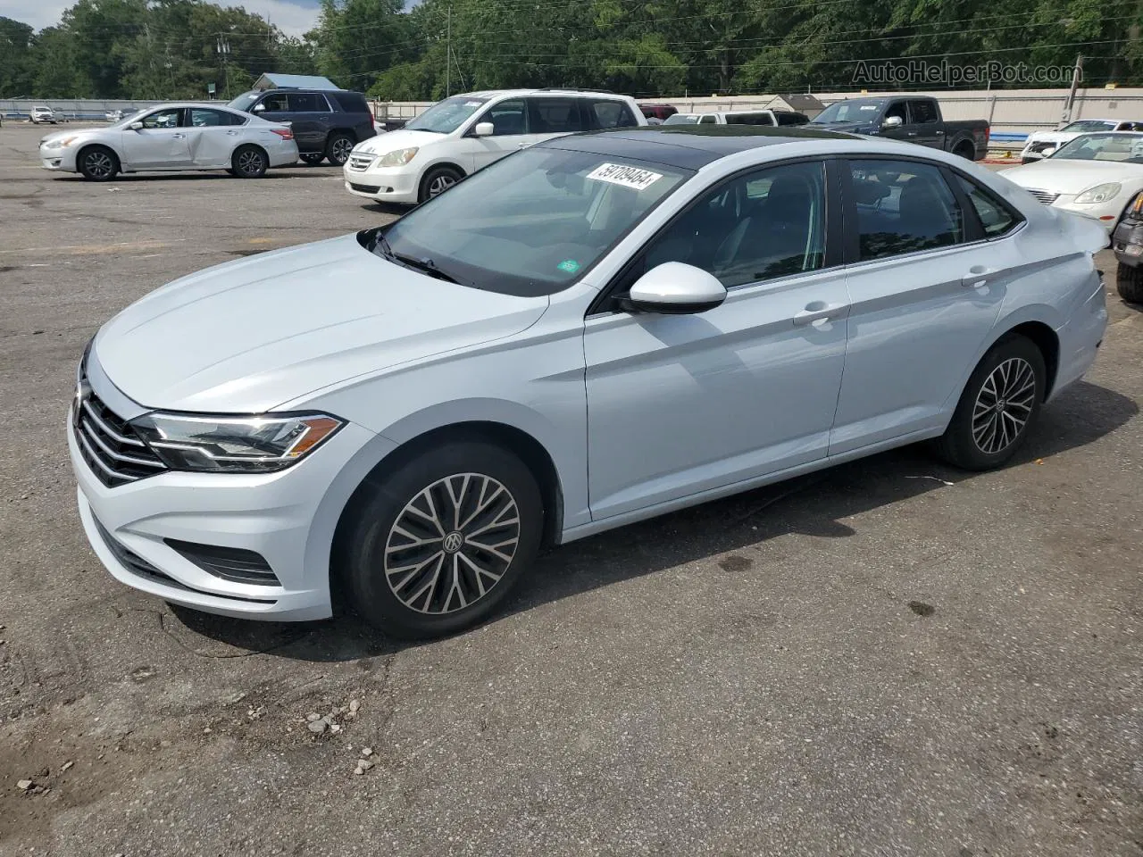 2019 Volkswagen Jetta S White vin: 3VWC57BU8KM069944